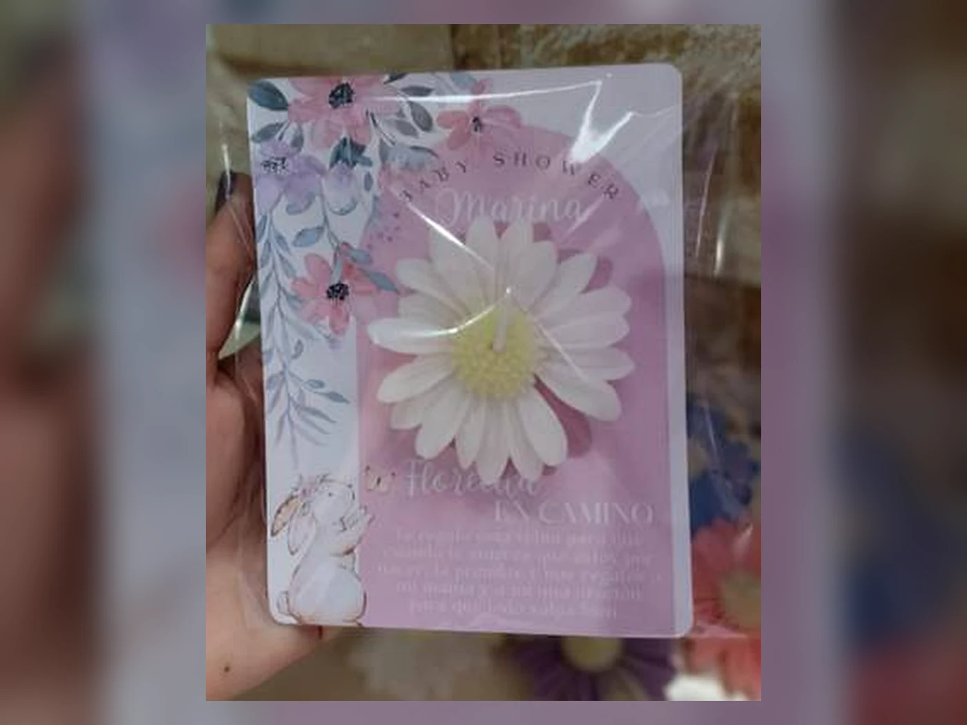 Vela floral Daisy bicolor